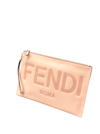 Fendi Bicolor Flat Roma Clutch-Clutch-Fendi-The Closet Egypt