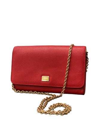 Dolce & Gabbana Red Crossbody Chain WOC-Wallet Chain-Dolce & Gabbana-The Closet Egypt