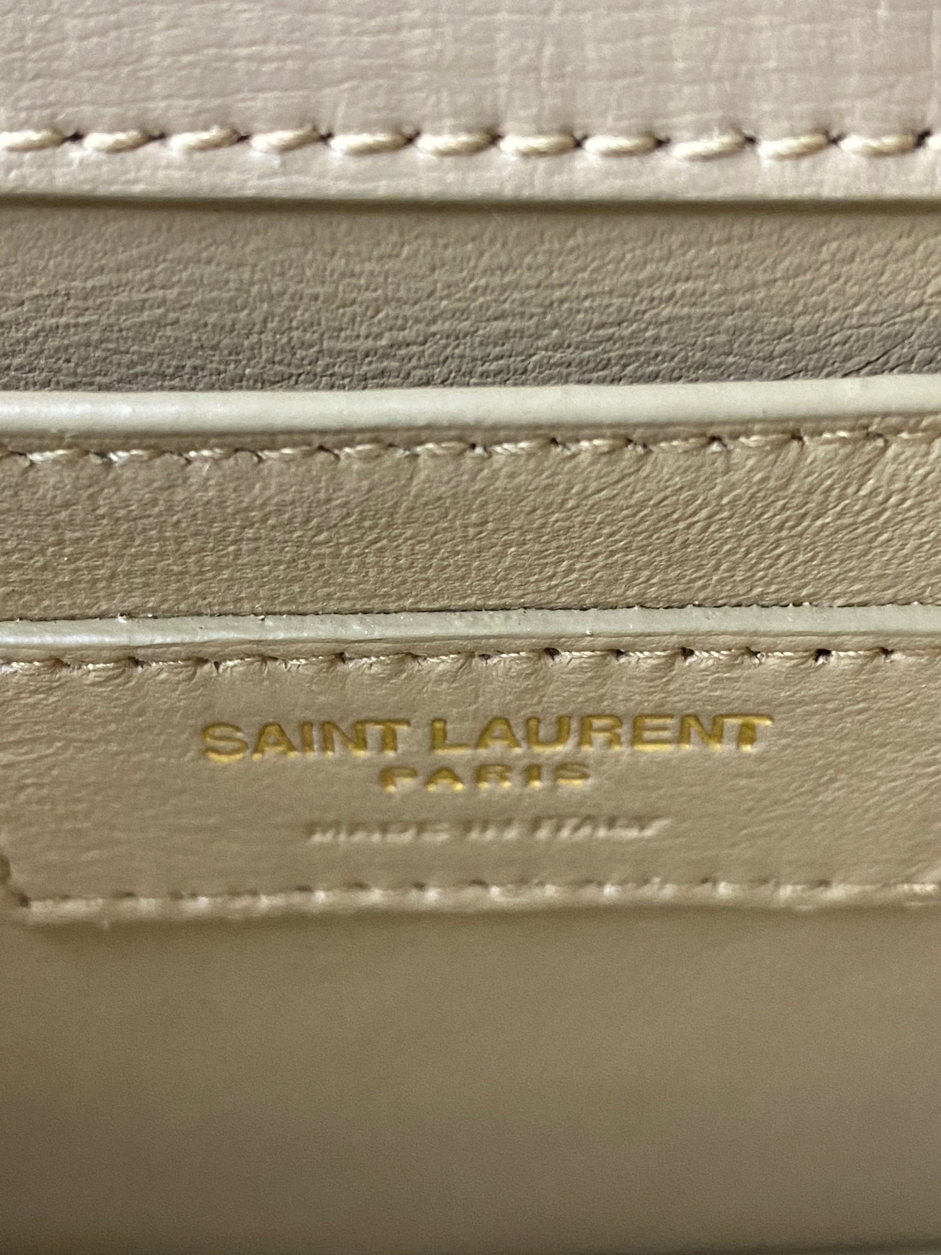 YSL Beige Sunset Medium Crossbody Bag
