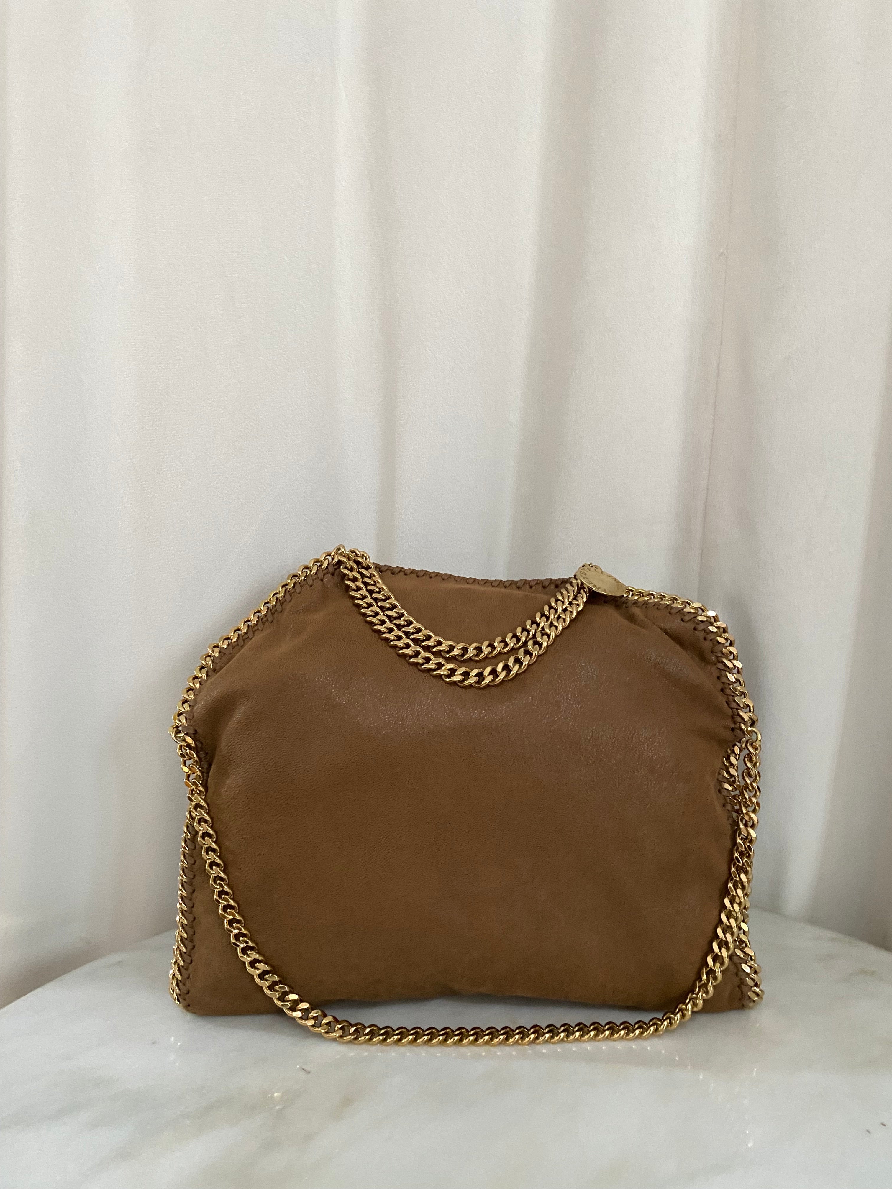Stella Mccartney Camel Falabella Large Bag-handbag-Stella Mccartney-The Closet Egypt