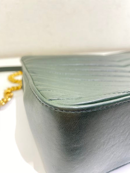 YSL Green Sulpice Medium Shoulder Bag-handbag-YSL-The Closet Egypt