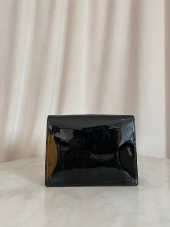 Dolce & Gabbana Black Vernis DG Logo Crossbody Bag-handbag-Dolce & Gabbana-The Closet Egypt