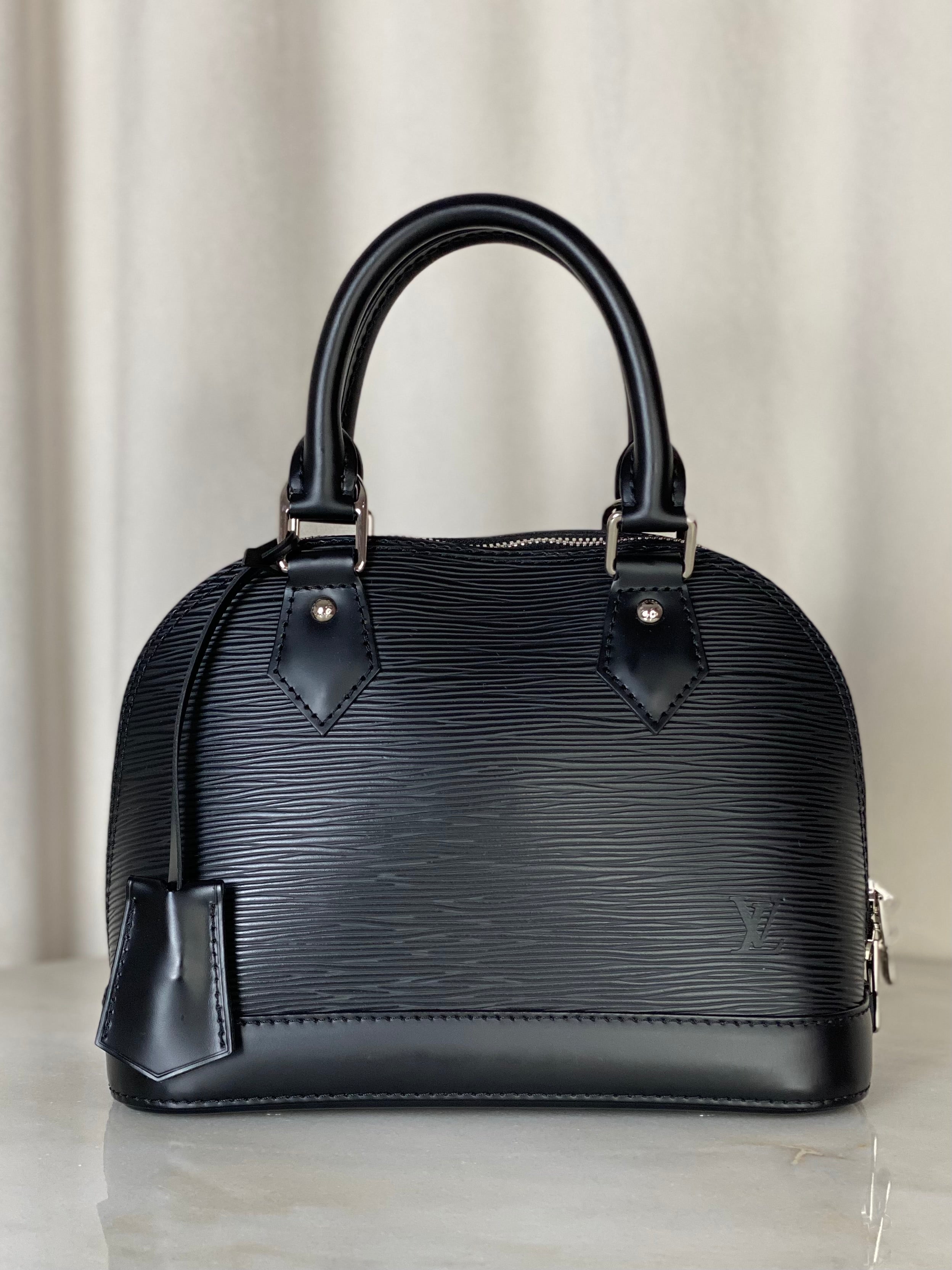 Louis Vuitton Black Epi Alma BB Bag