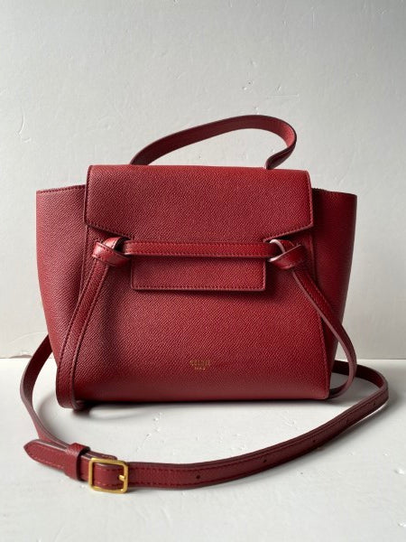 Celine Red Nano Belt Bag-Belt Bag-Celine-The Closet Egypt