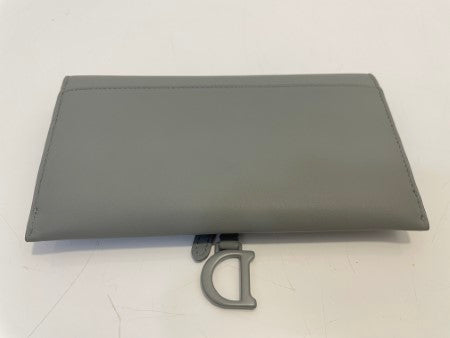 Christian Dior Grey Matt Wallet on Chain-Wallet Chain-Christian Dior-The Closet Egypt