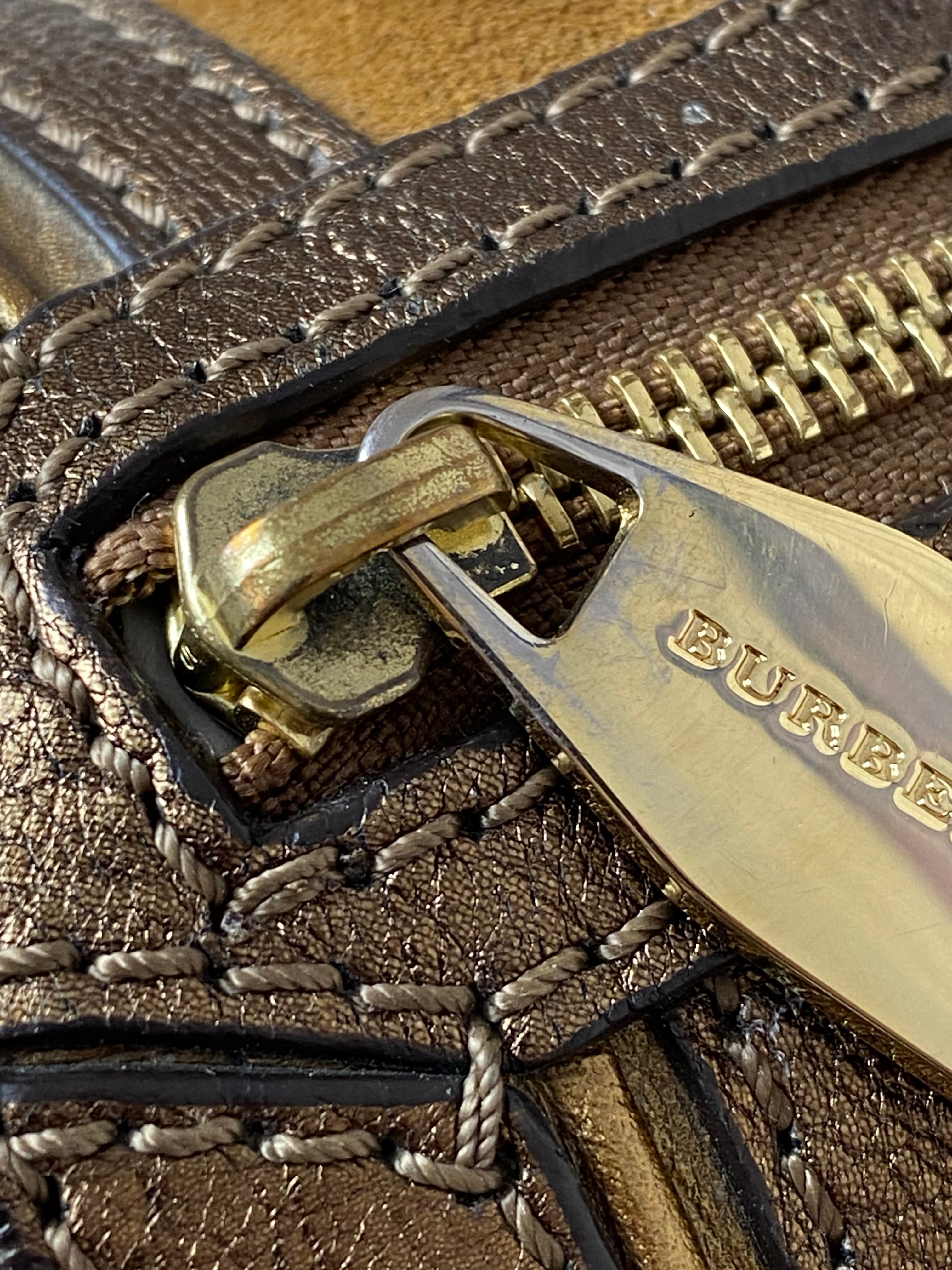 Burberry Metallic Camel Bowling Alchester Boston Medium Bag-handbag-Burberry-The Closet Egypt