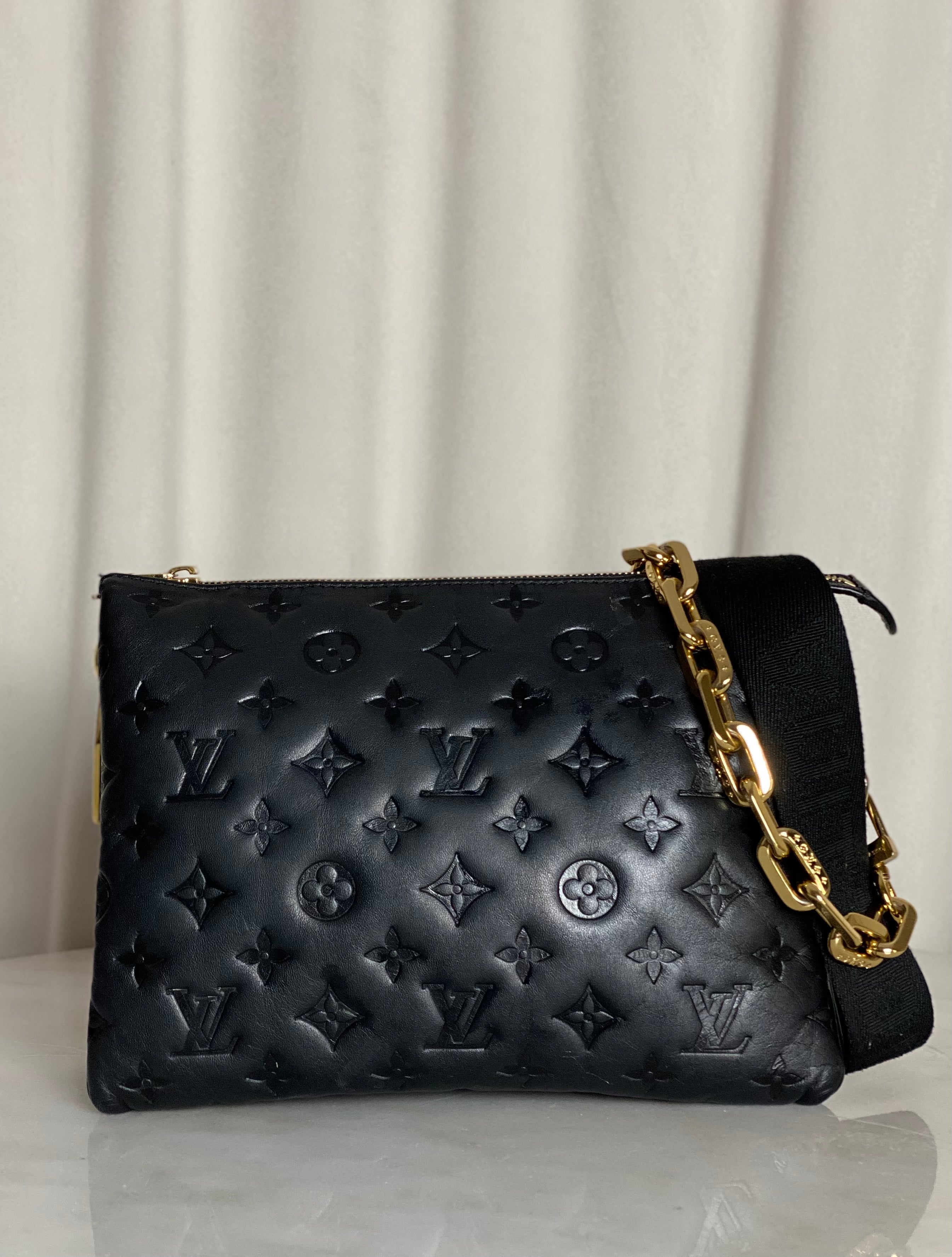 Louis Vuitton Black Monogram Empreinte Coussin PM Shoulder Bag-handbag-Louis Vuitton-The Closet Egypt