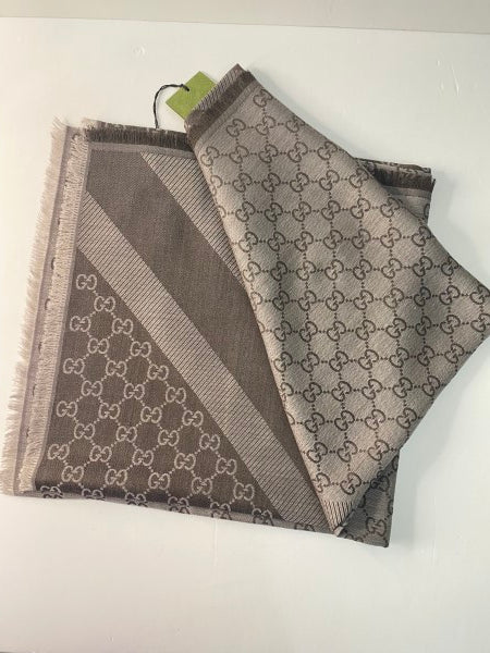 Gucci Brown GG Scarf-Scarf-Gucci-The Closet Egypt
