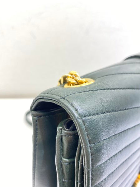 YSL Green Sulpice Medium Shoulder Bag-handbag-YSL-The Closet Egypt