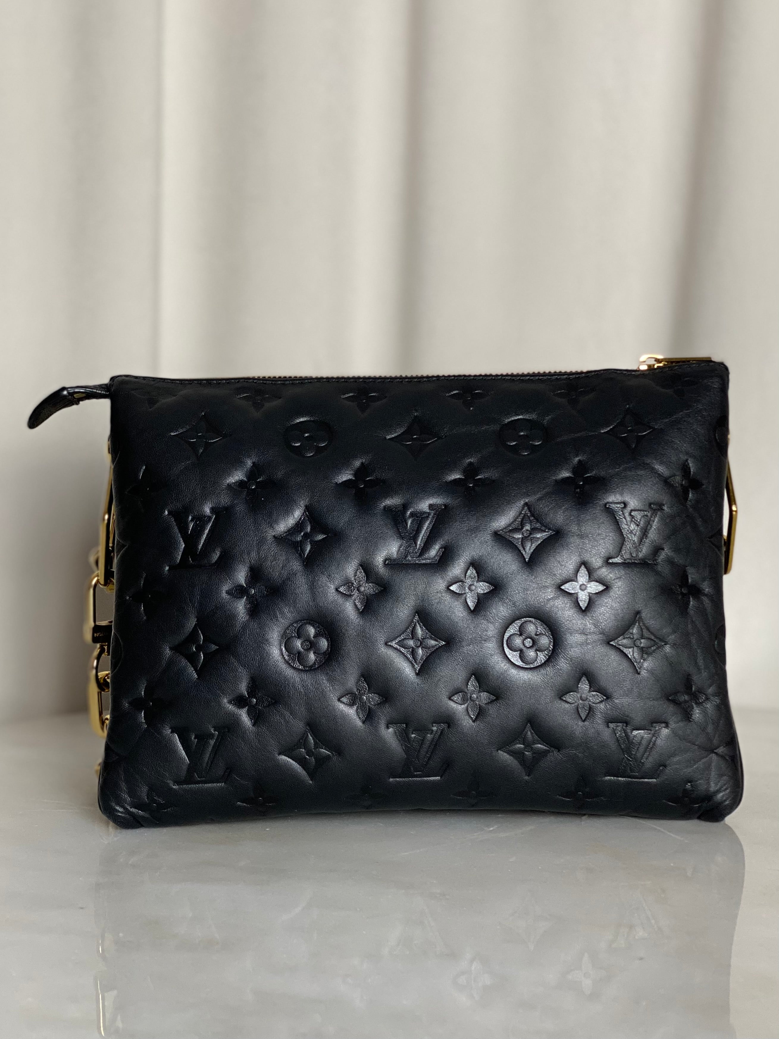 Louis Vuitton Black Monogram Empreinte Coussin PM Shoulder Bag-handbag-Louis Vuitton-The Closet Egypt