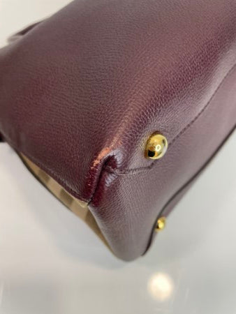 Burberry Burgundy Banner Tote Medium Bag-handbag-Burberry-The Closet Egypt