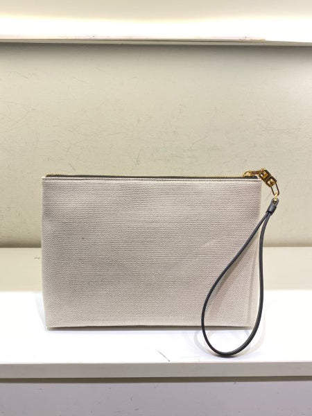 Givenchy White Printed Pouch-Clutch-Givenchy-The Closet Egypt