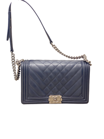 Chanel Blue Boy Medium Bag-handbag-Chanel-The Closet Egypt