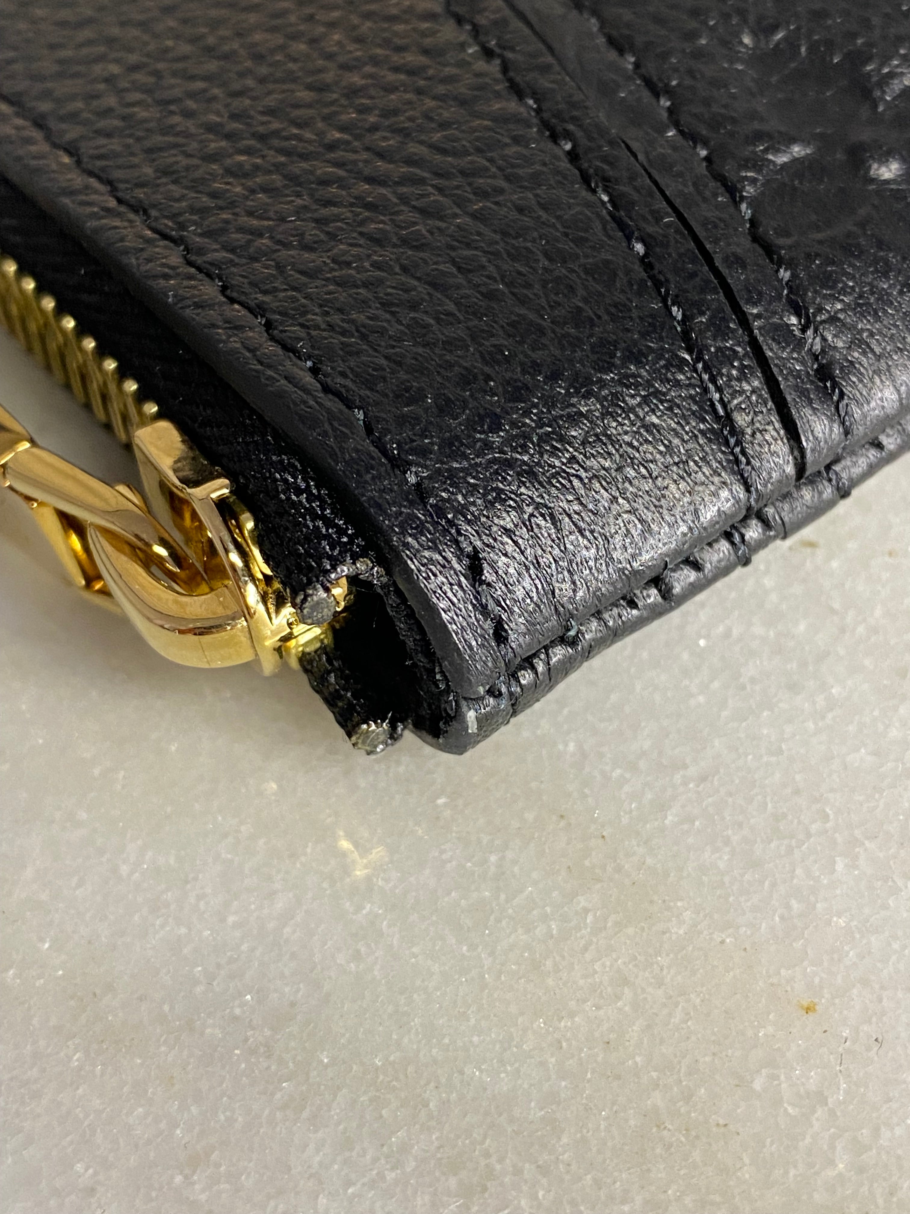 Louis Vuitton Black Daily Empreinte Zip Clutch