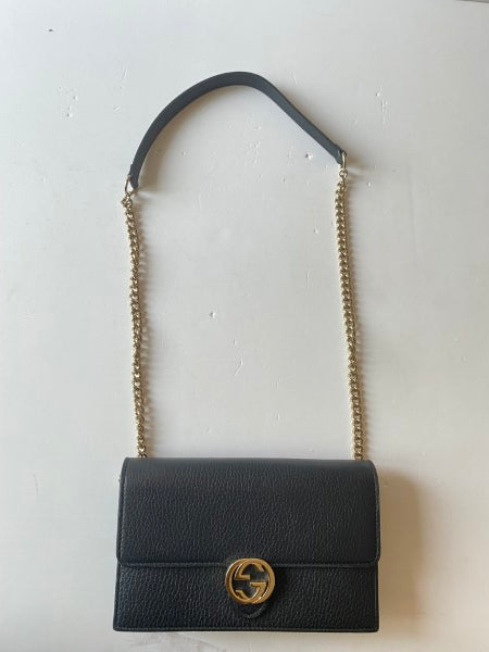 Gucci Black Interlocking WOC-Wallet Chain-Gucci-The Closet Egypt