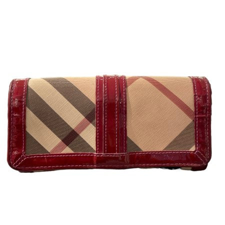 Burberry Red Nova Check Wallet-wallet-Burberry-The Closet Egypt