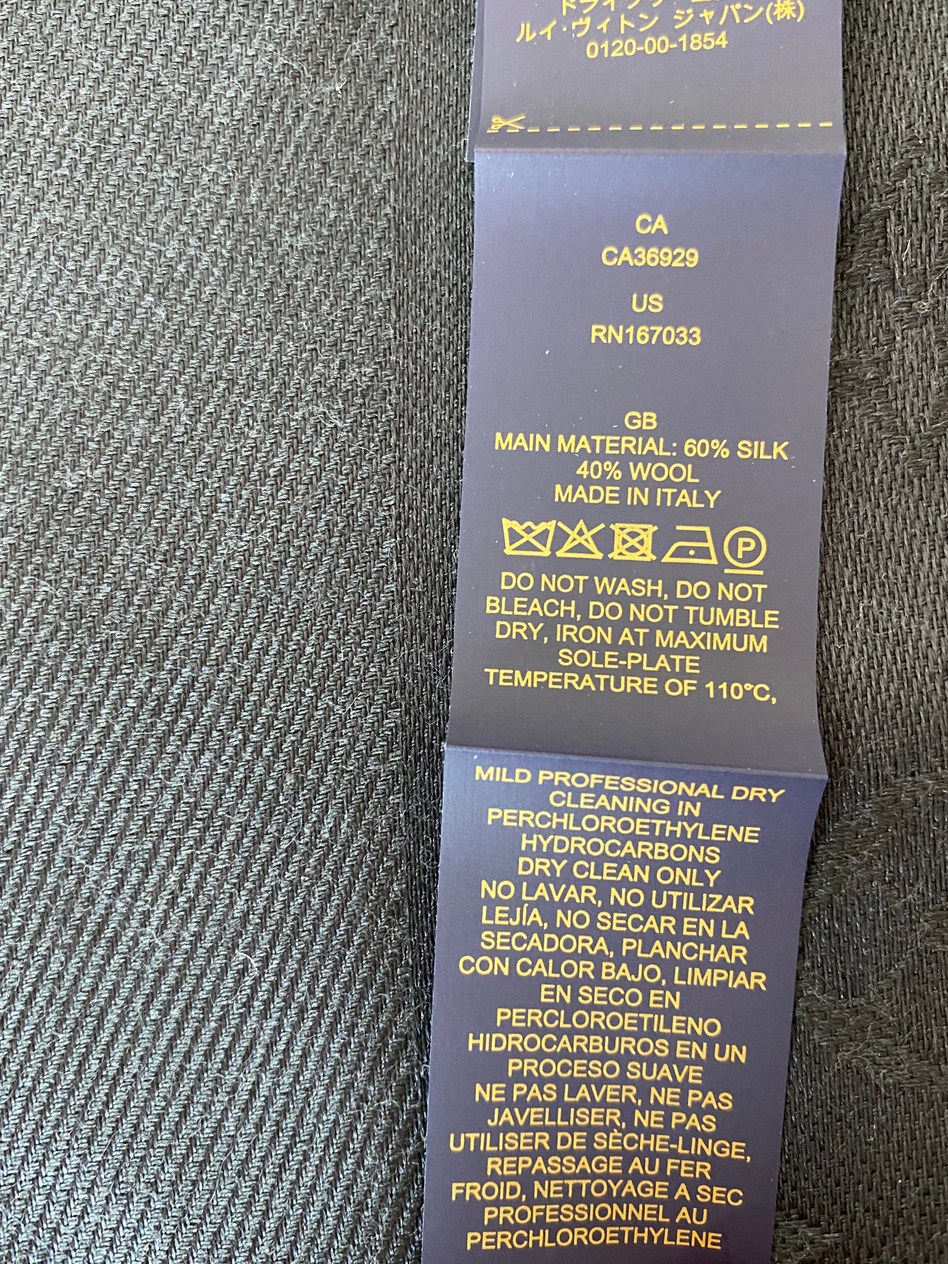 Louis Vuitton Black Monogram Scarf-sca-Louis Vuitton-The Closet Egypt