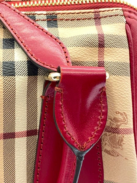 Burberry Haymarket Red Panel Blaze Tote Bag-handbag-Burberry-The Closet Egypt