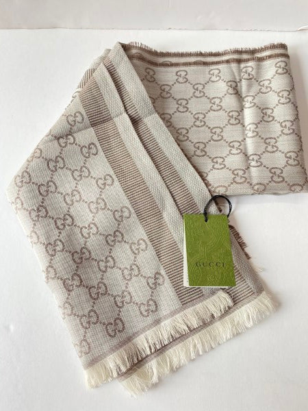 Gucci Light Brown GG Scarf-Scarf-Gucci-The Closet Egypt