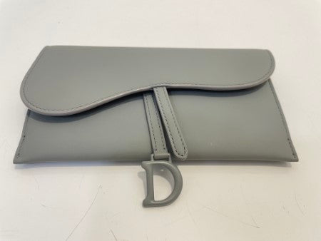 Christian Dior Grey Matt Wallet on Chain-Wallet Chain-Christian Dior-The Closet Egypt