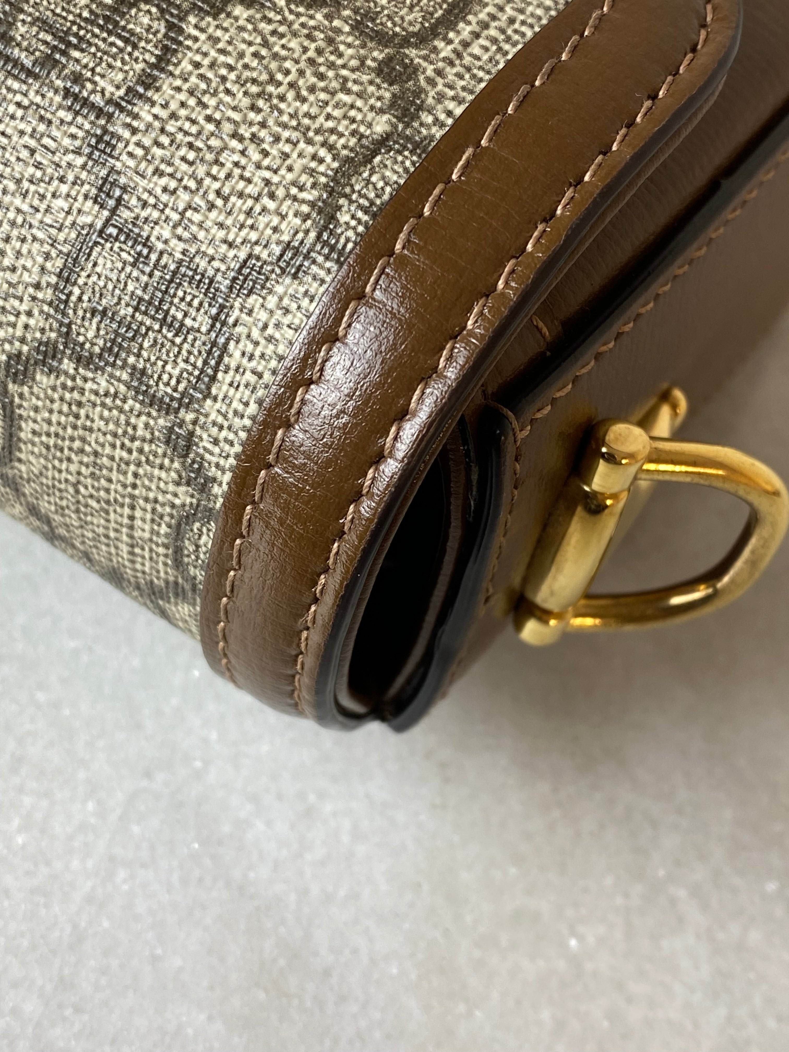Gucci Bicolor GG Horsebit 1955 Crossbody Bag-handbag-Gucci-The Closet Egypt