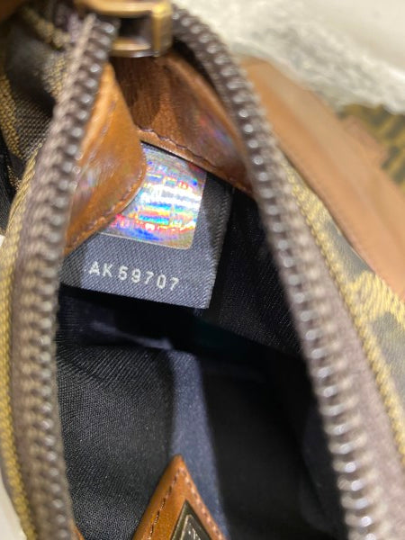 Fendi FF Brown Fabric Crossbody Bag-handbag-Fendi-The Closet Egypt