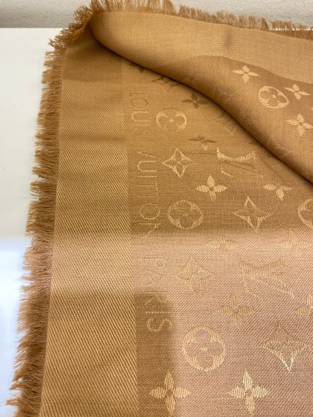 Louis Vuitton Camel Monogram Scarf-Scarf-Louis Vuitton-The Closet Egypt