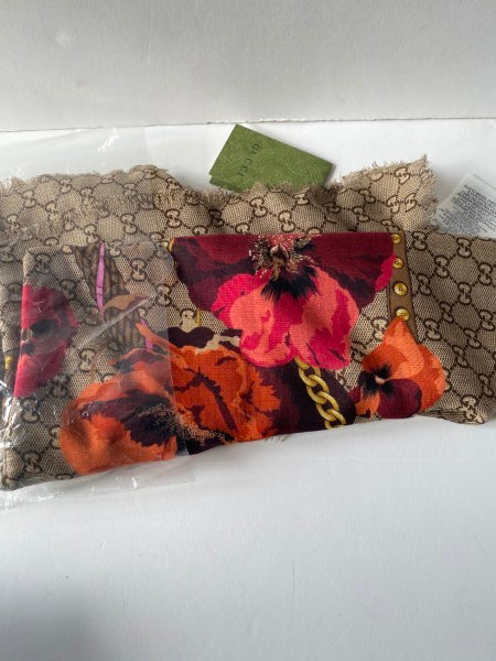 Gucci Tricolor GG Floral Scarf-Scarf-Gucci-The Closet Egypt