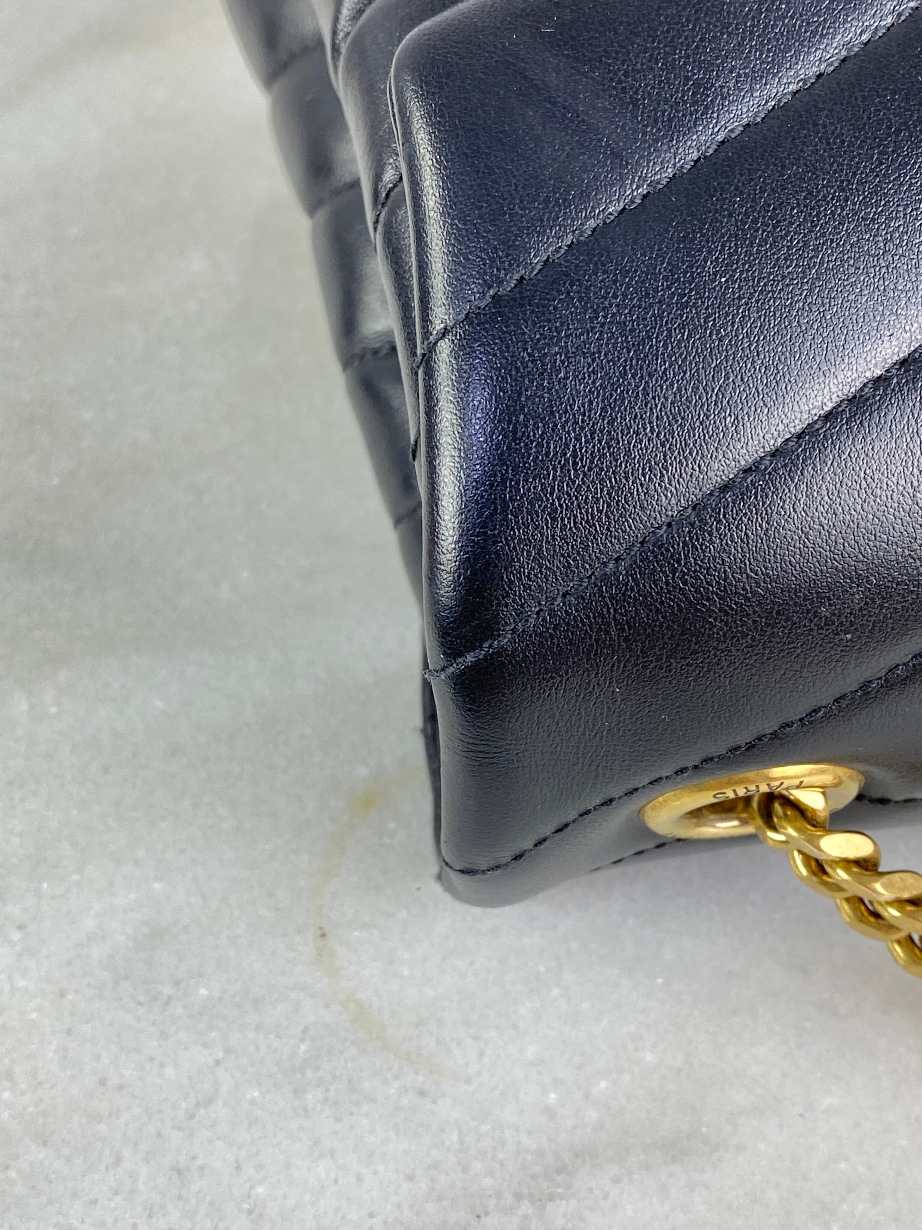 YSL Black Loulou Medium Bag