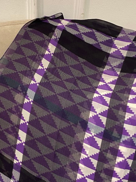 Burberry Bicolor Rectangular Silk Scarf-Scarf-Burberry-The Closet Egypt
