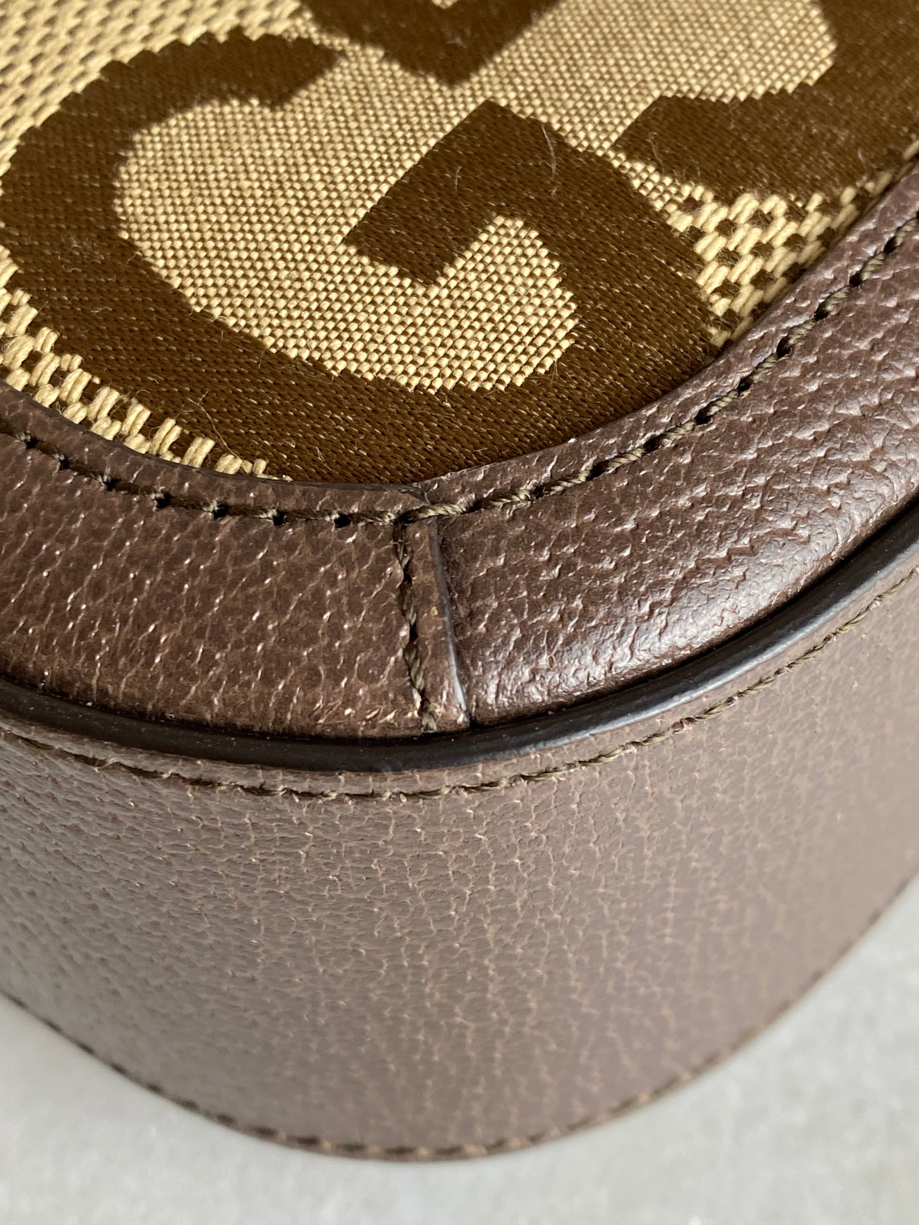Gucci Bicolor GG Horsebit 1955 Small Crossbody Bag