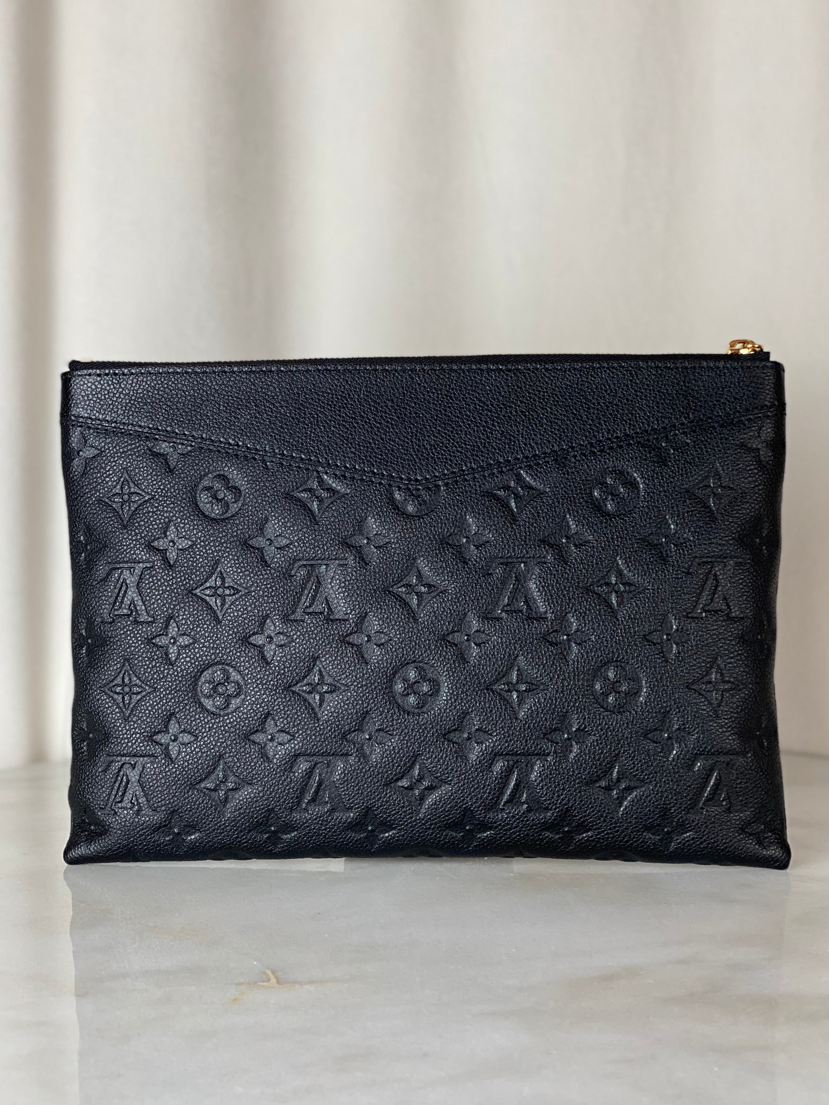 Louis Vuitton Black Empreinte Pouch-Pouch-Louis Vuitton-The Closet Egypt