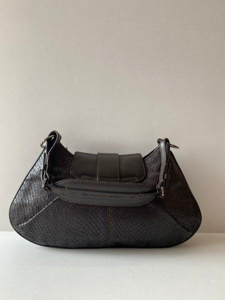 Christian Dior Black Snakeskin Street Hobo Handbag-handbag-Christian Dior-The Closet Egypt