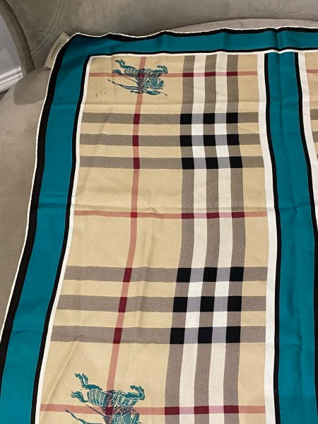 Burberry Bicolor Haymarket Square Scarf-Scarf-Burberry-The Closet Egypt