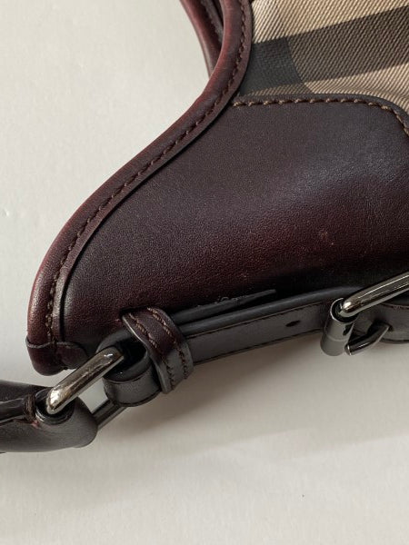 Burberry Brown Smoke Check Hobo Bag-handbag-Burberry-The Closet Egypt