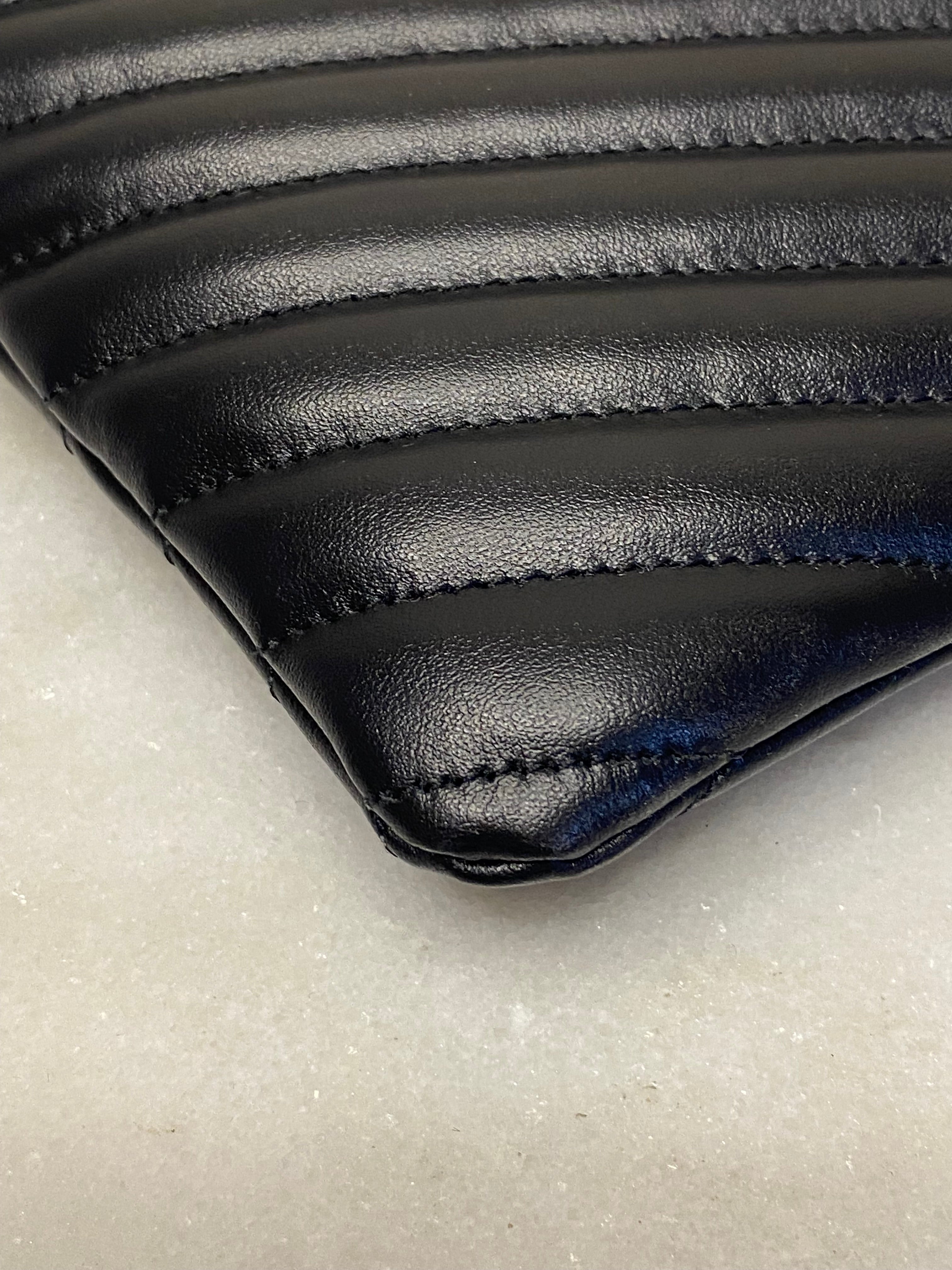 YSL Black Cassandre Medium Classic Clutch-Clutch-YSL-The Closet Egypt