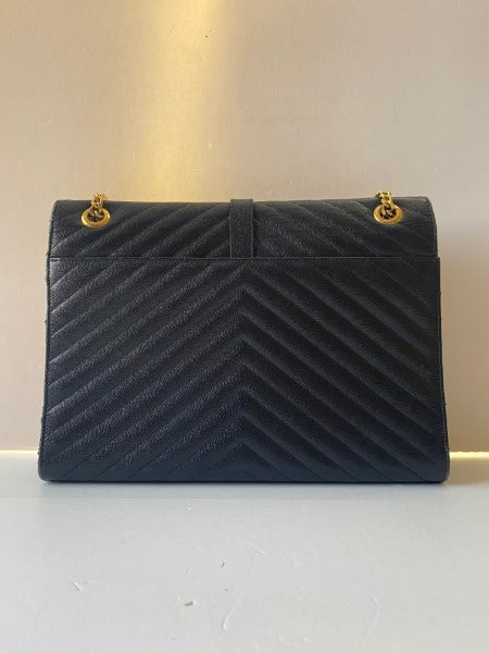 YSL Black Monogram Satchel Shoulder Bag-handbag-YSL-The Closet Egypt