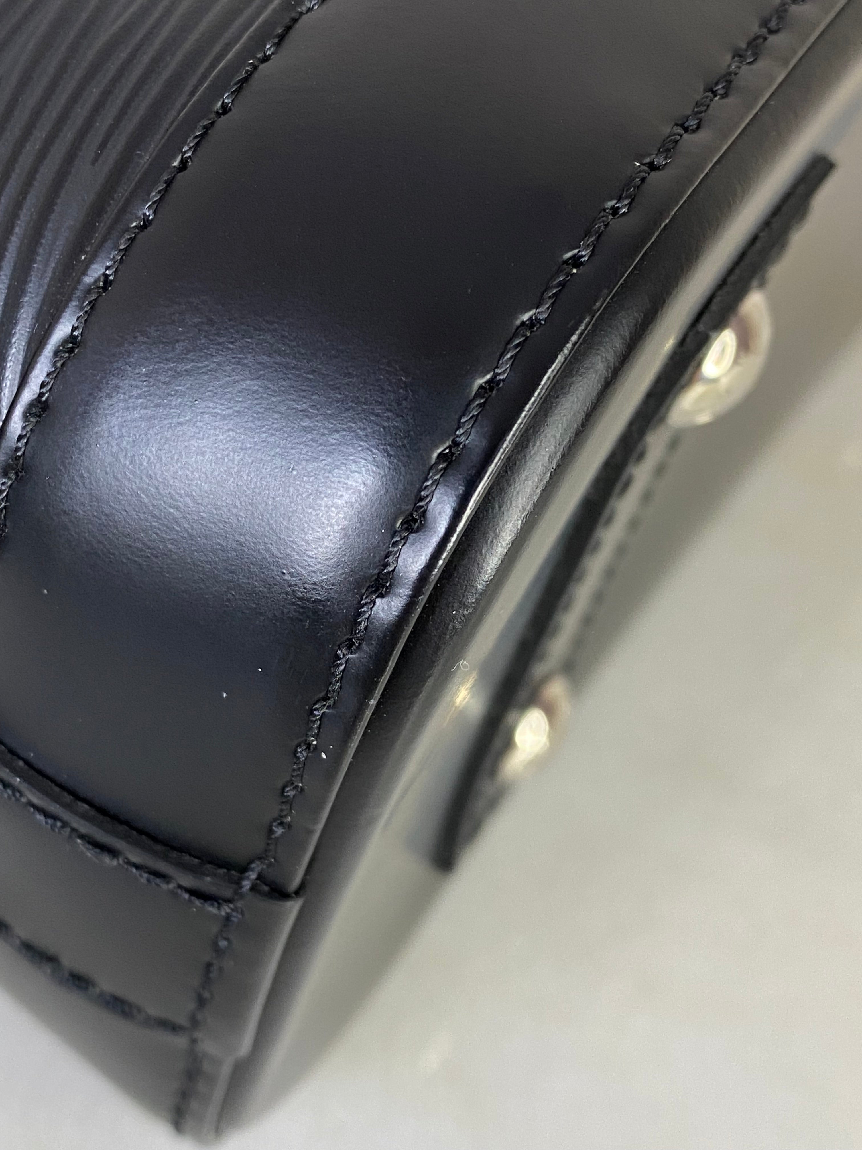 Louis Vuitton Black Epi Alma BB Bag