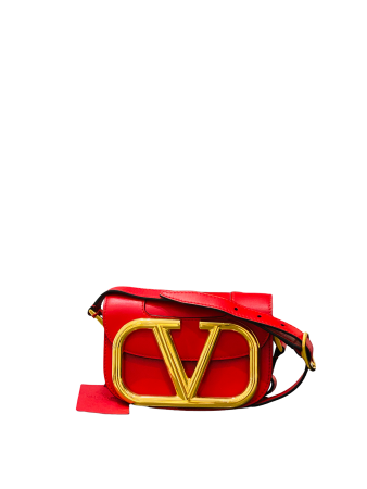 Valentino Red Super V Crossbody Bag-handbag-Valentino-The Closet Egypt