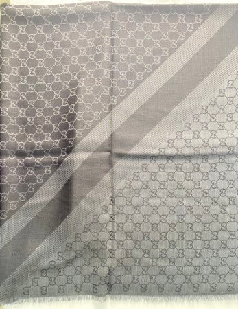 Gucci Dark Grey GG Scarf-Scarf-Gucci-The Closet Egypt