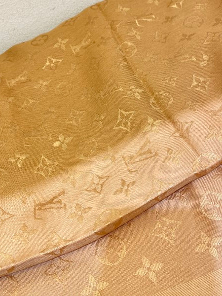 Louis Vuitton Camel Monogram Scarf-Scarf-Louis Vuitton-The Closet Egypt