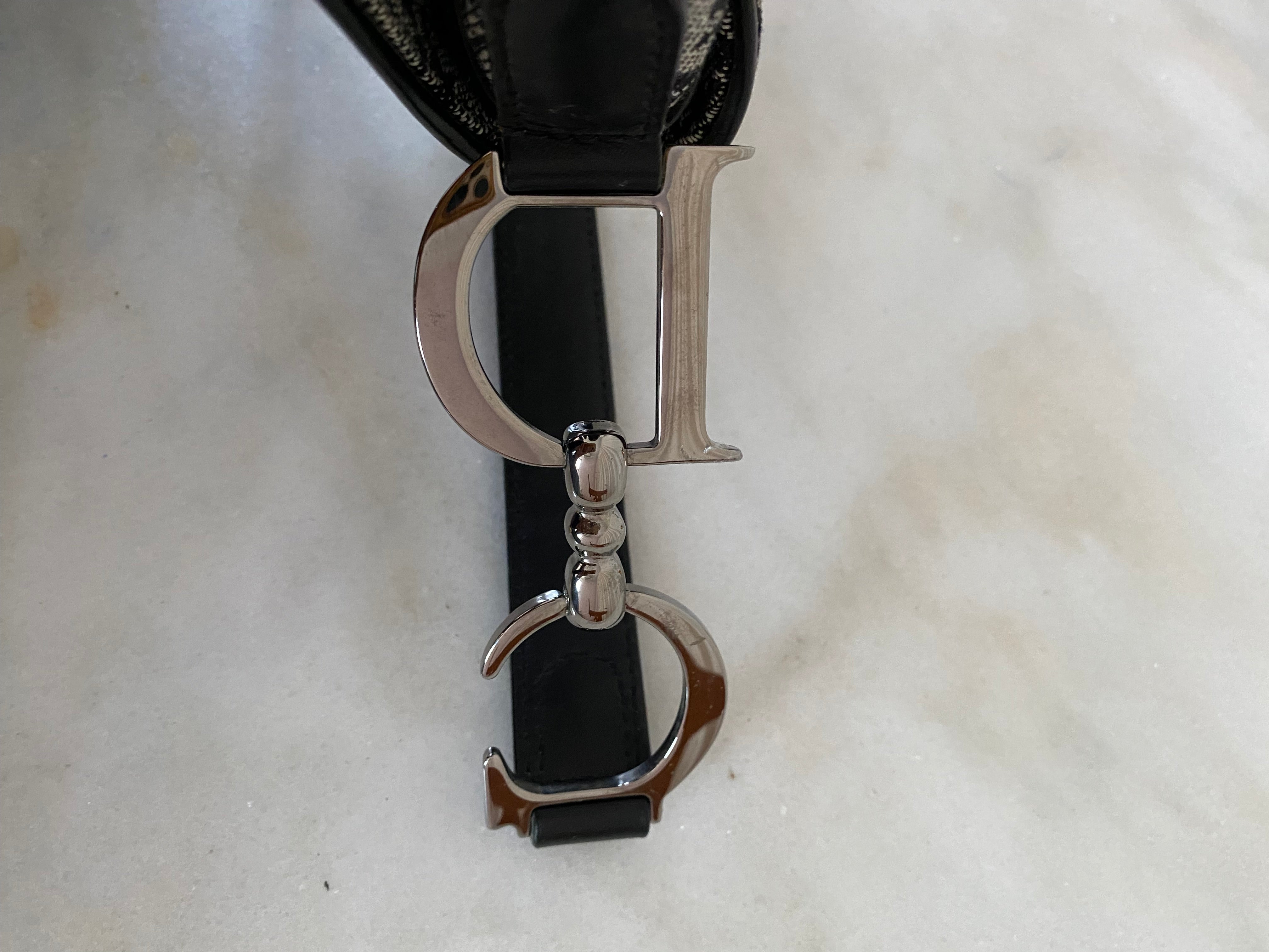 Christian Dior Black Oblique Saddle Bag-handbag-Christian Dior-The Closet Egypt