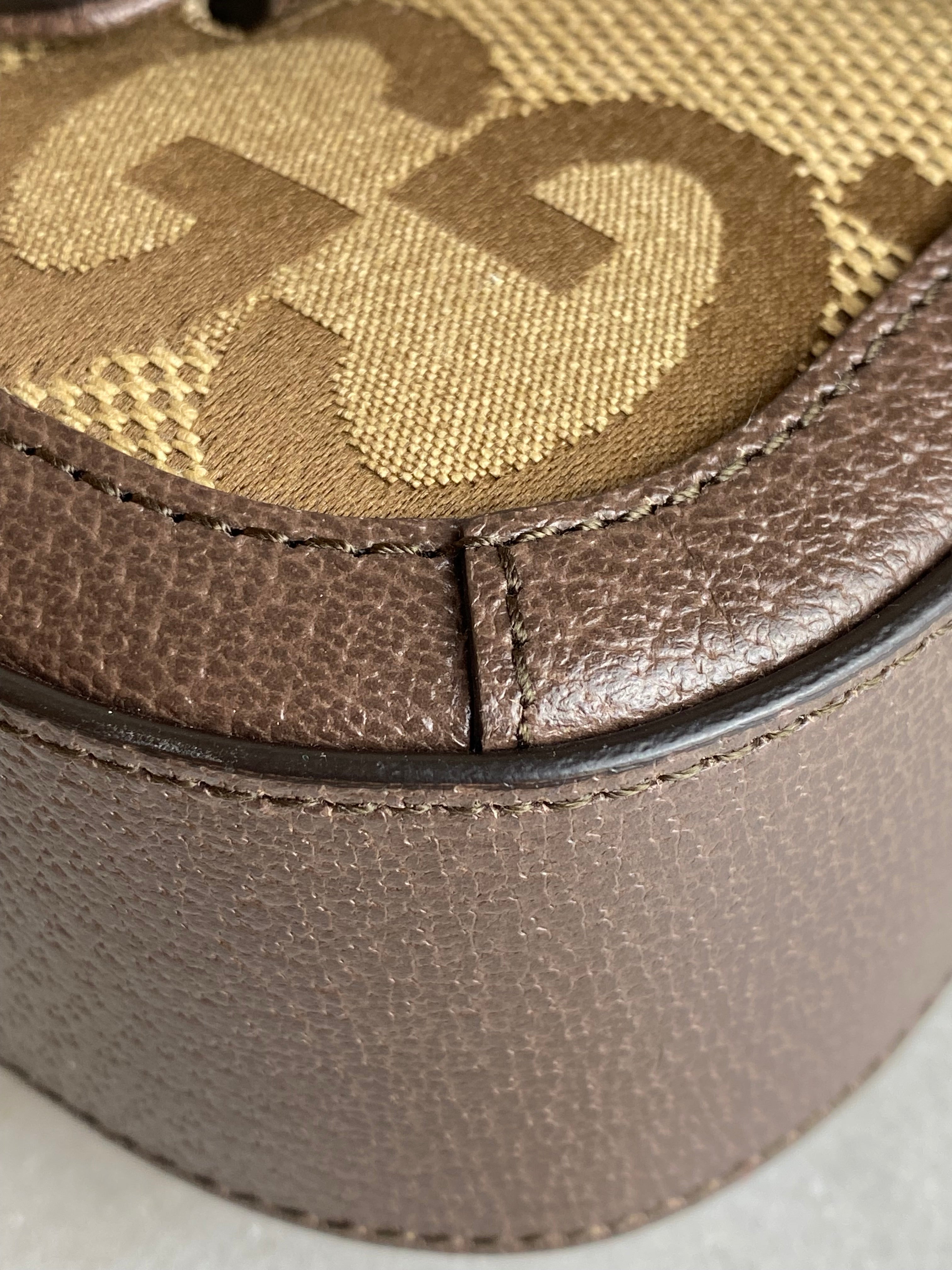 Gucci Bicolor GG Horsebit 1955 Small Crossbody Bag