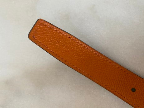 Hermes Bicolor Thin Reversible Belt-Belt-Hermes-The Closet Egypt