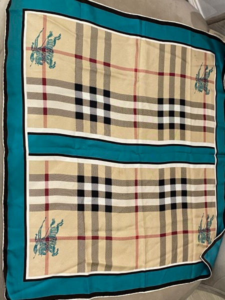 Burberry Bicolor Haymarket Square Scarf-Scarf-Burberry-The Closet Egypt