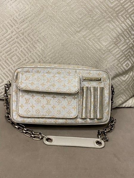 Louis Vuitton Silver Monogram Mckenna Chain Bag-handbag-Louis Vuitton-The Closet Egypt