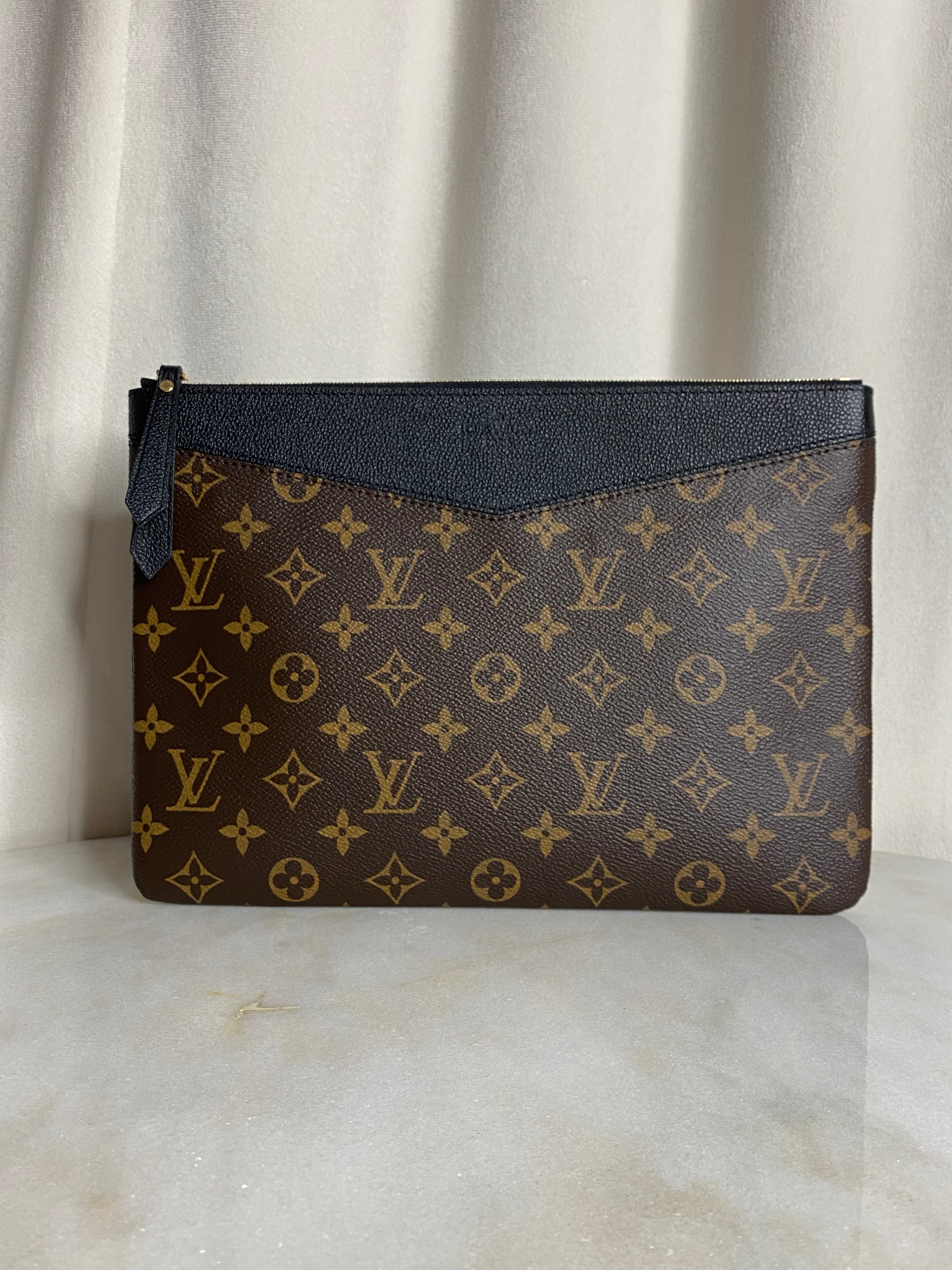 Louis Vuitton Monogram Black Daily Pouch-Pouch-Louis Vuitton-The Closet Egypt
