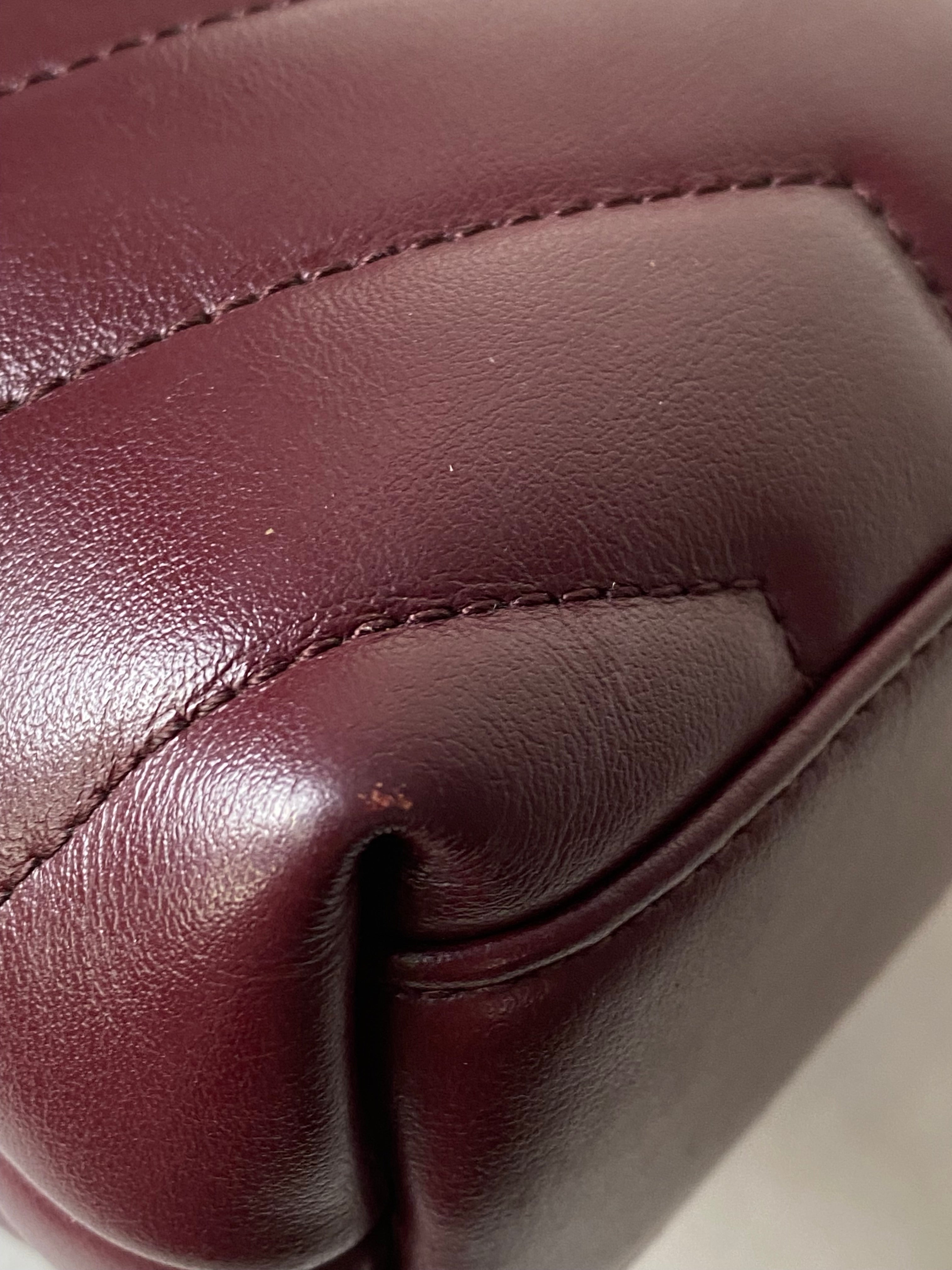YSL Burgundy Loulou Toy Bag