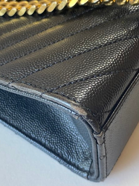 YSL Black Monogram Satchel Shoulder Bag-handbag-YSL-The Closet Egypt