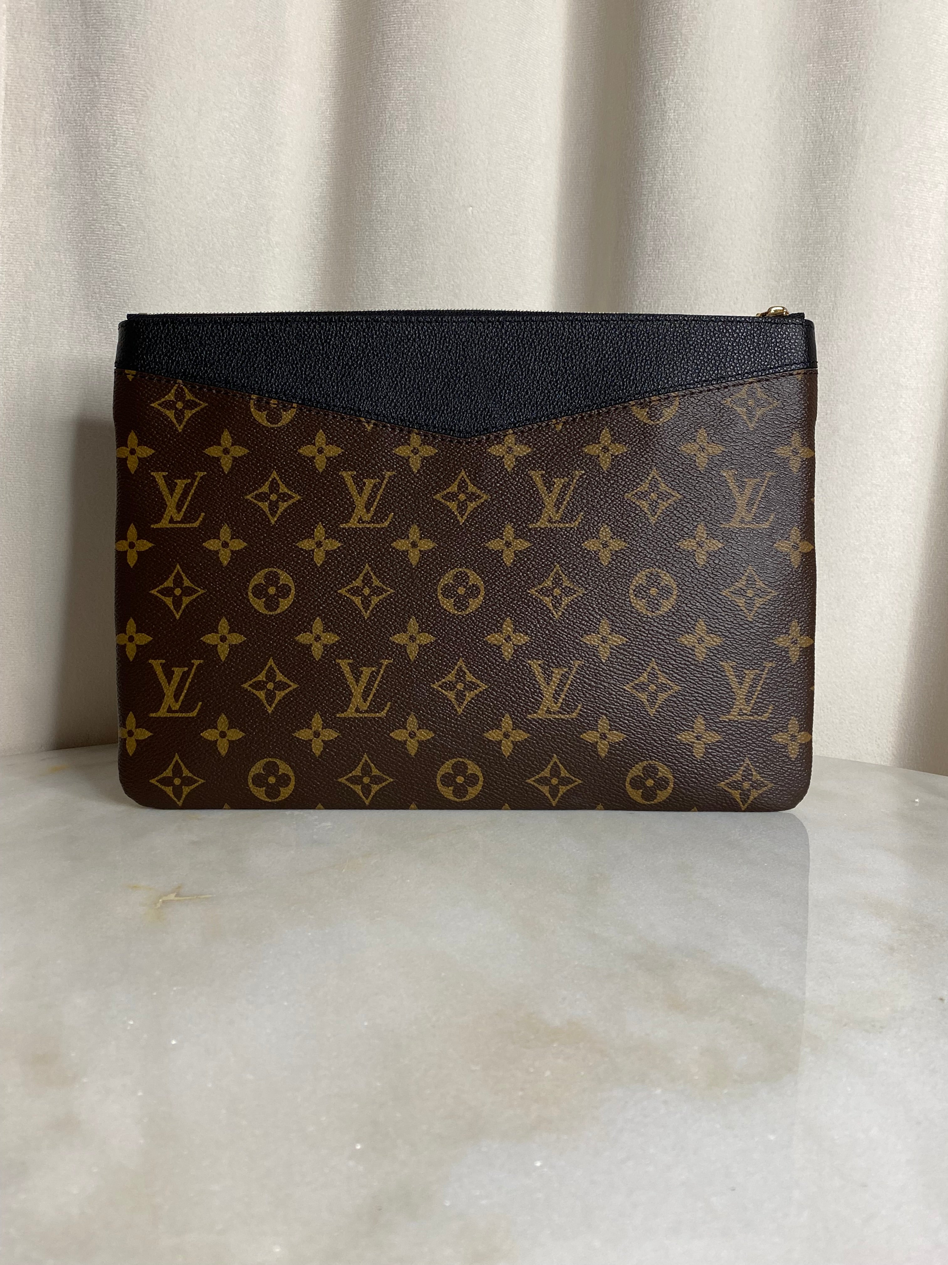 Louis Vuitton Monogram Black Daily Pouch-Pouch-Louis Vuitton-The Closet Egypt